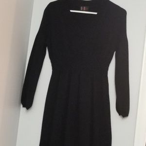 R and K originals black smocked sweater dress